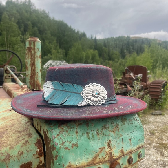 Bohemian feather hat - Picture 4 of 9